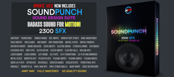 CINEPUNCH - Premiere Transitions I Color Looks Pack I Sound FX I 9999+ Elements - 192