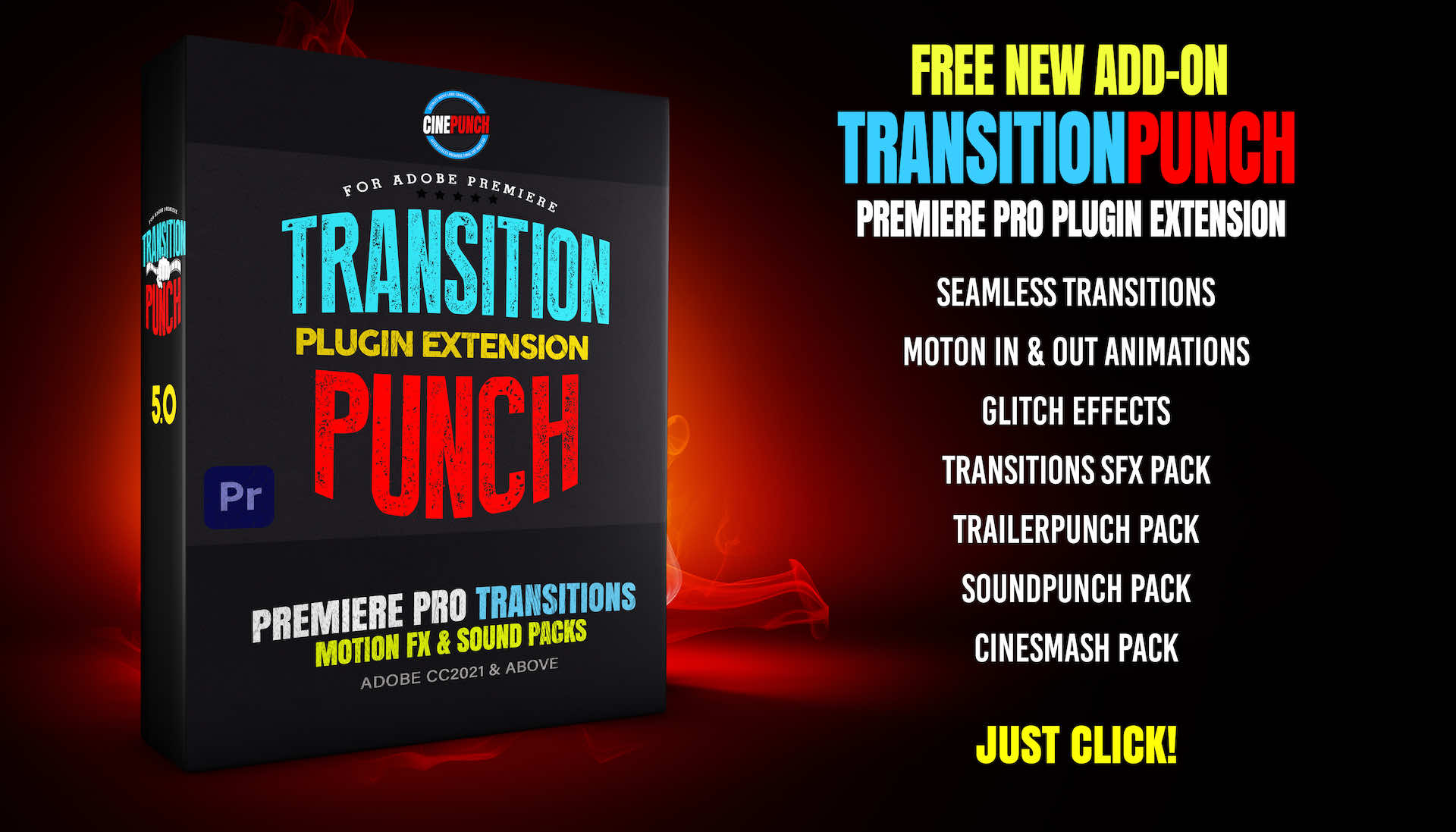 CINEPUNCH Pack - After Effects & Premiere Transitions, Effects, Plugins, & Assets - 5