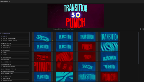 CINEPUNCH Pack - After Effects & Premiere Transitions, Effects, Plugins, & Assets - 6